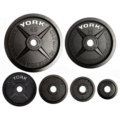 York Fitness - Legacy Cast Iron Precision Milled Olympic Plate - Relaxacare