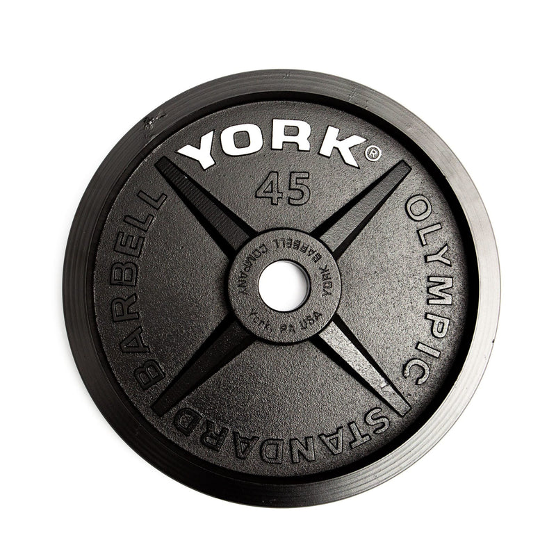 York Fitness - Legacy Cast Iron Precision Milled Olympic Plate - Relaxacare