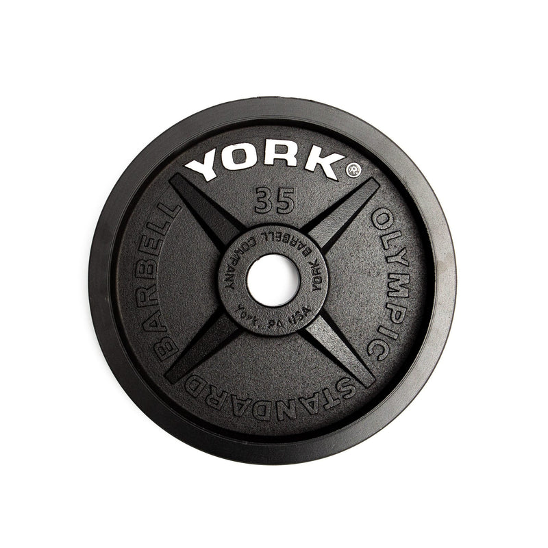 York Fitness - Legacy Cast Iron Precision Milled Olympic Plate - Relaxacare