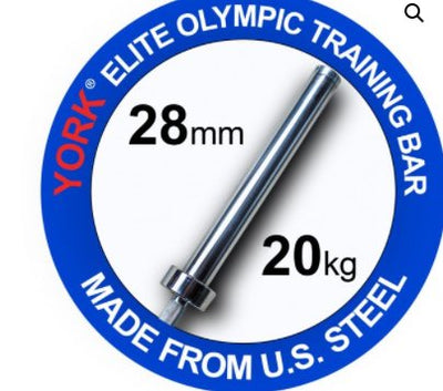 YORK FITNESS - Men’s Elite Olympic Training Weight Bar - Relaxacare