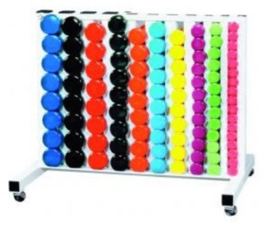 YORK FITNESS - MOBILE/RACK WITH 548 LBS V/FITBELLS + 69032 STAND - Relaxacare