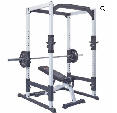 YORK FITNESS - POWER CAGE FTS SERIES WHITE - Relaxacare