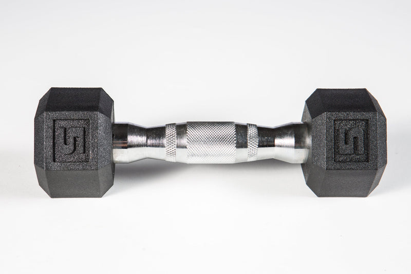 York Fitness - PVC Hex Dumbbell – Chrome Ergo Handle - Relaxacare