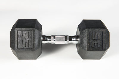 York Fitness - PVC Hex Dumbbell – Chrome Ergo Handle - Relaxacare