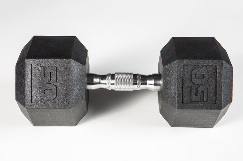 York Fitness - PVC Hex Dumbbell – Chrome Ergo Handle - Relaxacare