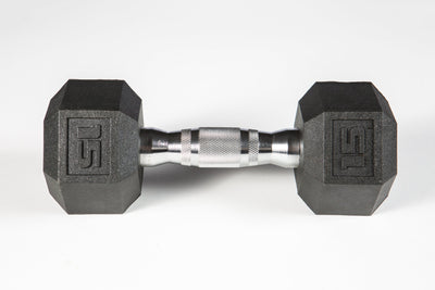 York Fitness - PVC Hex Dumbbell – Chrome Ergo Handle - Relaxacare