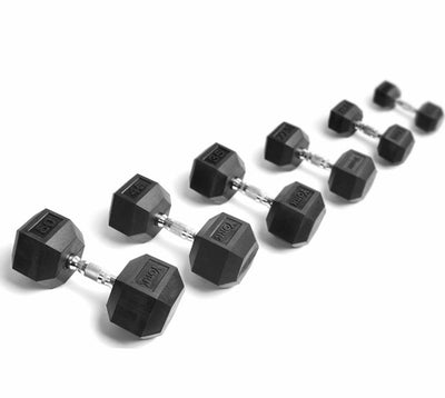 YORK FITNESS - Rubber Hex Dumbbell Set - Relaxacare