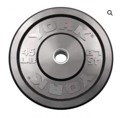 YORK FITNESS - RUBBER TRAINING BUMPER PLATE - Relaxacare