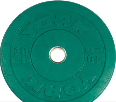 YORK FITNESS - Rubber Training Bumper Plate (Color) - Relaxacare