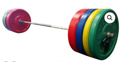 YORK FITNESS - Rubber Training Bumper Plate Set (Color, Metric) - Relaxacare