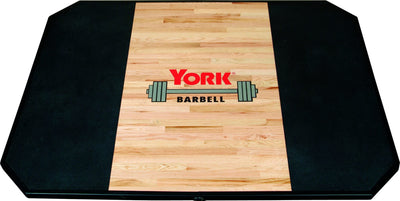 York Fitness - Solid Red Oak Platform (Free Standing) With Logo - Relaxacare