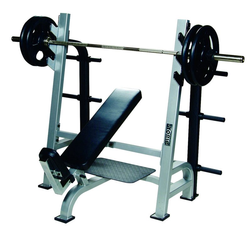 York Fitness - STS Olympic Incline Bench Press w/ Gun Racks - Relaxacare