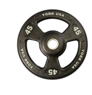 YORK FITNESS - URETHANE ENCASED ISO GRIP OLYMPIC PLATE - Relaxacare