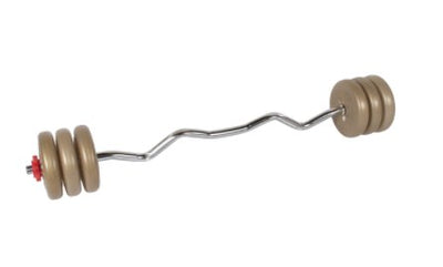 YORK FITNESS - Vinyl E-Z Curl Barbell Set - Relaxacare