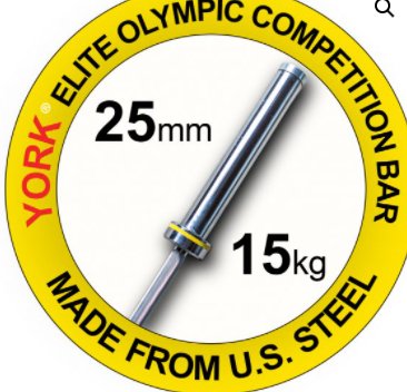 YORK FITNESS - Women’s Elite Olympic Competition Weight Bar - Relaxacare