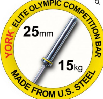 YORK FITNESS - Women’s Elite Olympic Training Weight Bar - Relaxacare
